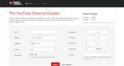 Desktop Screenshot of channelcrawler.com